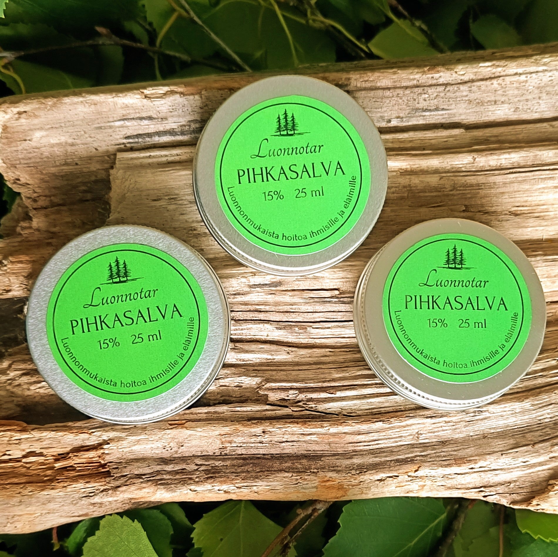 3 x Pihkasalva 15% suositussa 25ml koossa