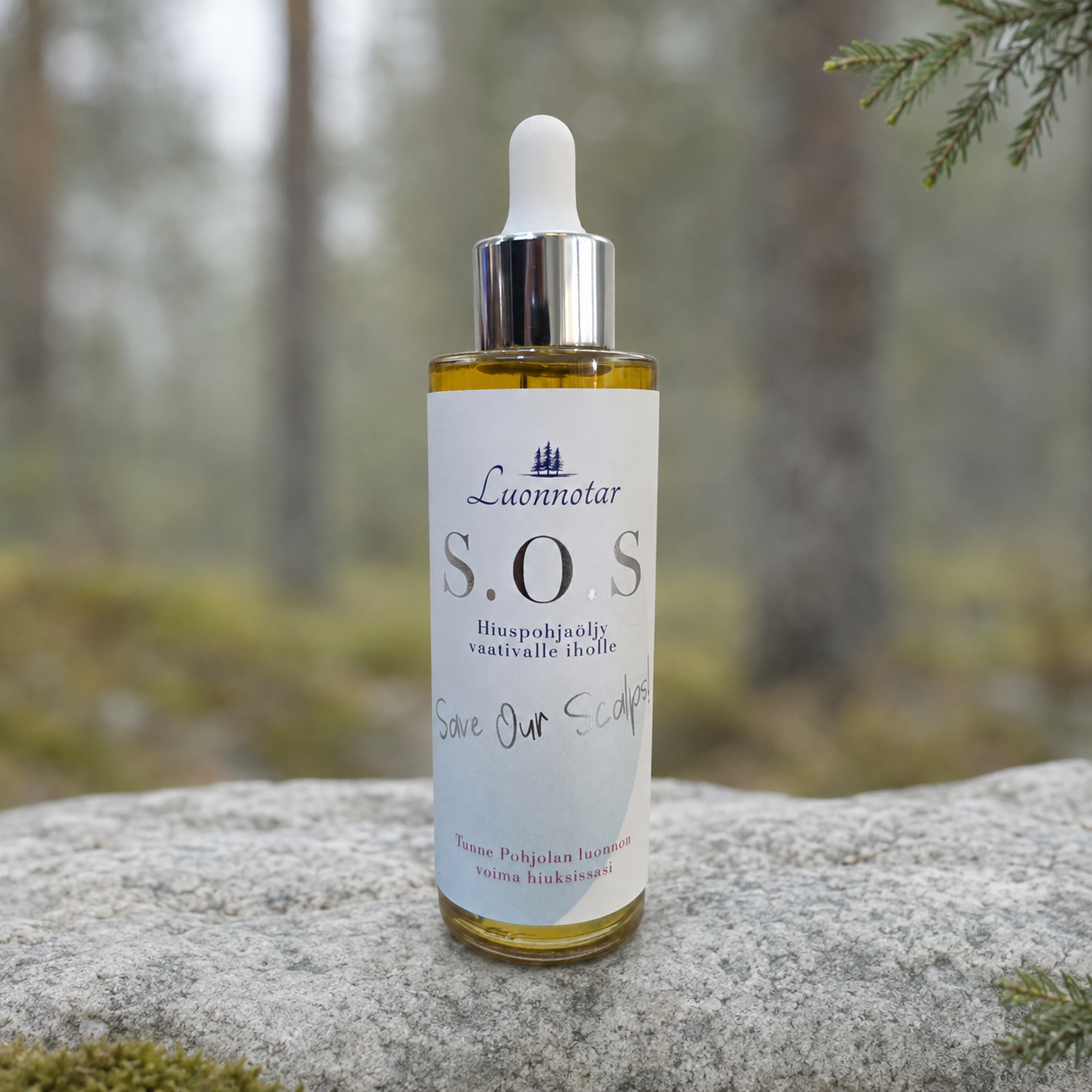 Uutuus!🔥 Luonnotar S.O.S Hiuspohjaöljy 80 ml